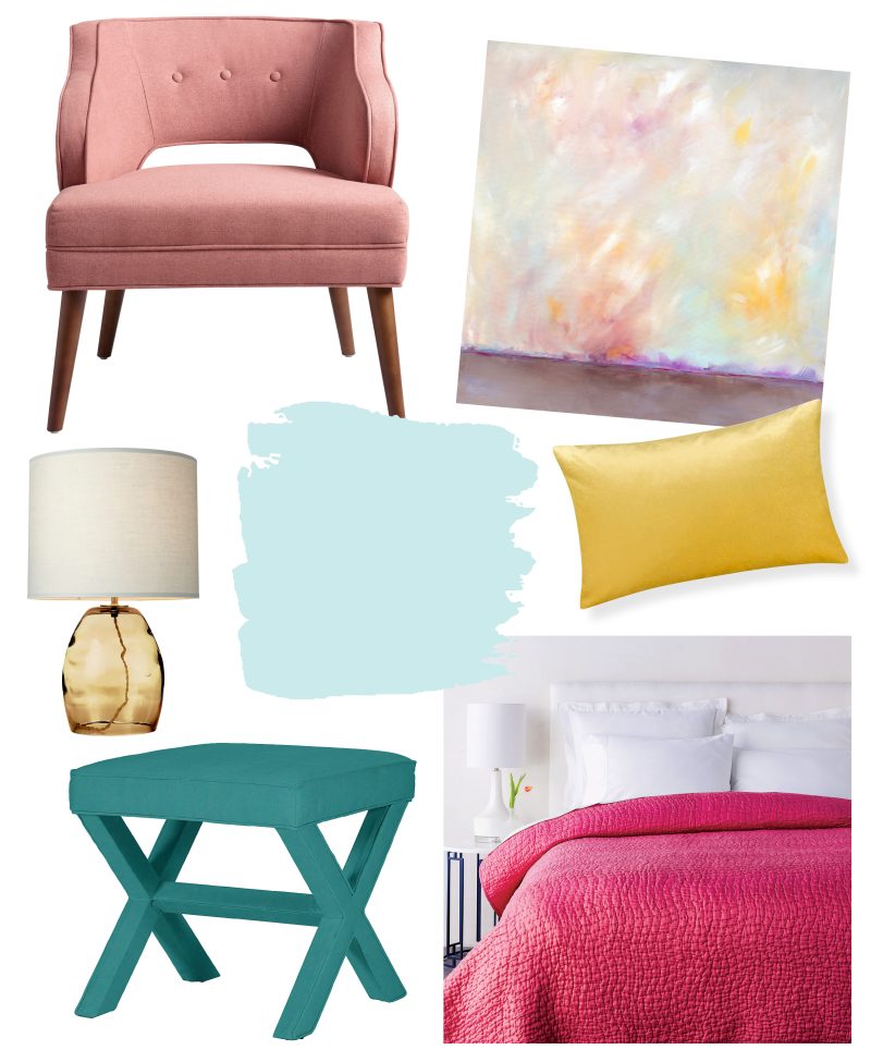 Color Palette Sorbet, Daffodil, and Powder Blue