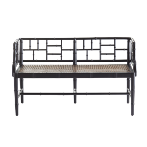 Chinese Chippendale bench, $999. Visit wisteria.com.
