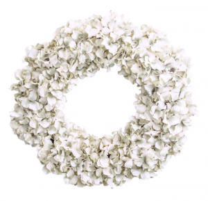 White Hydrangea Wreath, $39.99 // At Home