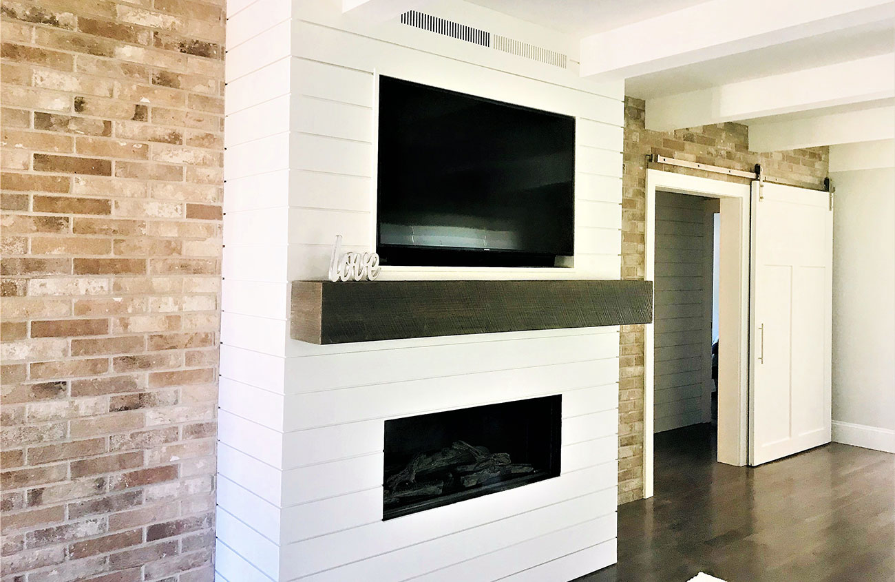 shiplap fireplace