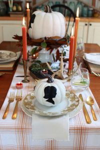 Personalized Pumpkin Place Setting