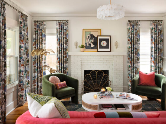 historic Florida craftsman with bright window treatments and transitional lighting