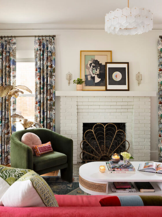 historic Florida craftsman with bright window treatments and transitional lighting